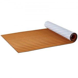 Suelo para Barcos, Cubierta de Espuma EVA 240 x 89.9 cm, Suelo Autoadhesivo Antideslizante, Alfombra Marina de 2.2 m² para Barcos, Yates, Pontones, Cubierta de Kayak