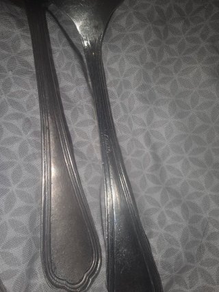 Cubiertos de plata inglesa 900 casi medio kilo