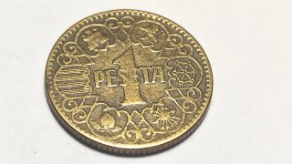 Moneda 1 Pta 1944 FRANCO,  ESTADO ESPAÑOL