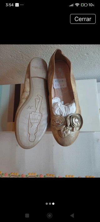 Manoletinas bailarinas Hispanitas n° 36 en caja