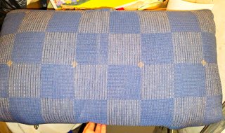 Sofá 2 plazas azul y gris