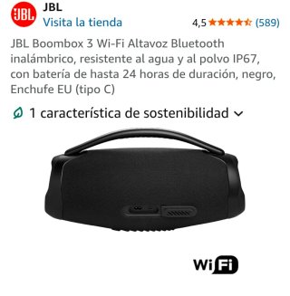 Altavoz JBL Boombox 3 Wi-Fi y Bluetooth