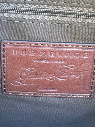 Zaino The Bridge nuovo in pelle marrone