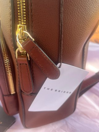 Zaino The Bridge nuovo in pelle marrone