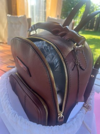 Zaino The Bridge nuovo in pelle marrone