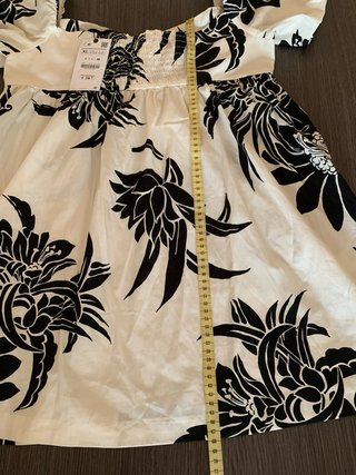 Vestido Zara Corto Estampado Floral XL