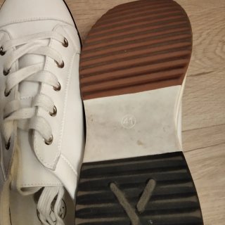 Zapatillas Merkal Piel Blancas Talla 41