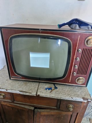 Televisor Sylvania Marrón y Dorado