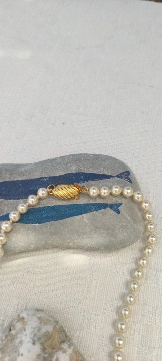 Collar Perlas Mallorca Cierre Dorado