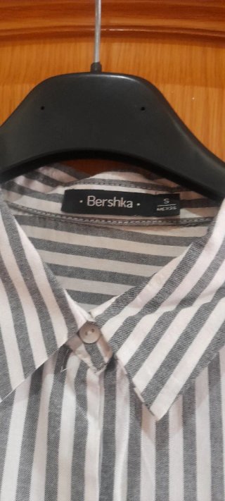 Camisa oversize rayas talla S Bershka