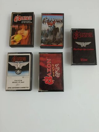 5 SAXON Cintas Cassettes ELIGE
