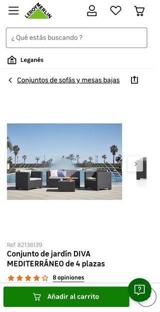 Conjunto Sofás Jardín DIVA MEDITERRANEO