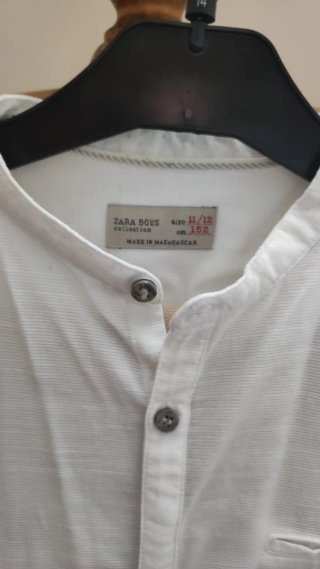 Camisa lino Zara niño Talla 11/12