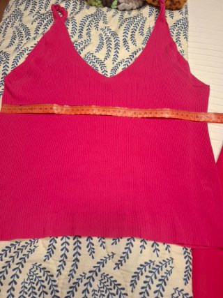 Conjunto Top y Pantalón Fucsia