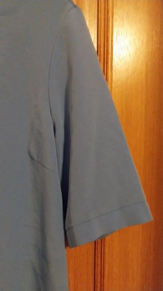 Blusa azul manga corta talla 40/42