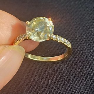 Impresionante anillo con diamante natural 3ct