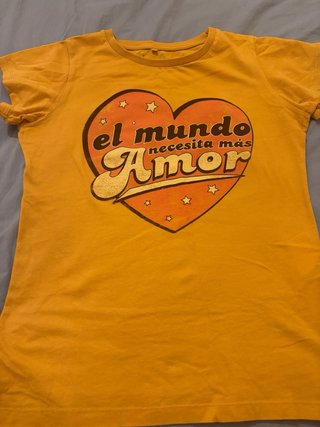 Camiseta Aire Retro Talla XS Corazón El Mundo