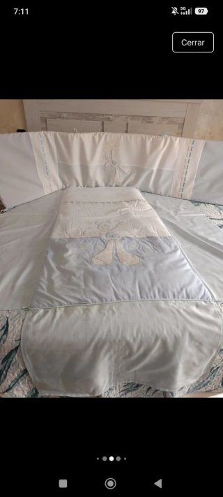 Completa biancheria da letto per culla con orsetto