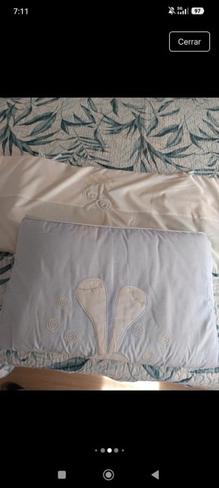 Completa biancheria da letto per culla con orsetto