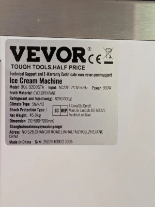 Máquina de Helados Soft VEVOR