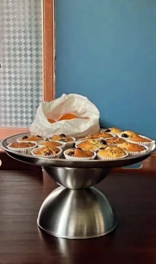 Portafrutta Nembula Design Vetro e Metallo