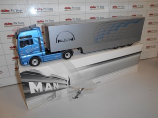 CNR66158 Camion Man TGA XXL with trailer blue met