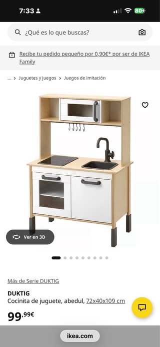 Cocinita de juguete DUKTIG IKEA  Muy bonita