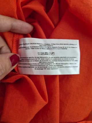 Top arancione Compania Fantastica taglia S