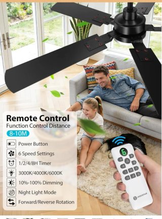 Ventilador Techo Aigostar con Luz