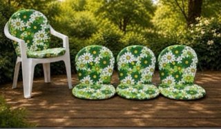 Conjunto 4 Cojines Silla Flores