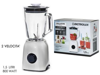 Frullatore Elettrico 800W Caraffa Vetro 1,5L