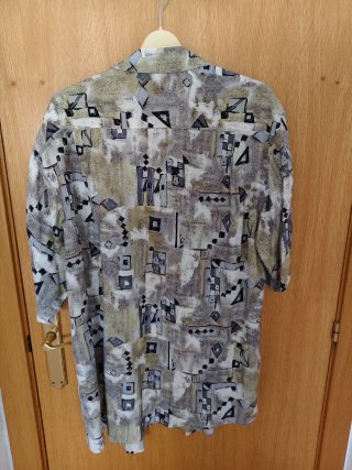 Camisa Estampada Vintage Talla L