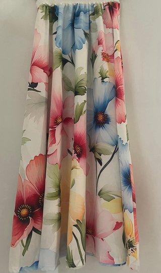 Vestido largo flores S/36
