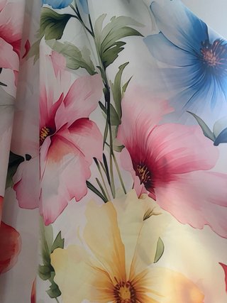 Vestido largo flores S/36