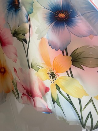 Vestido largo flores S/36