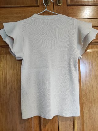 Camiseta de punto Talla M/L Beige