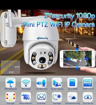 Telecamera ZYsecurity Mini PTZ WiFi IP
