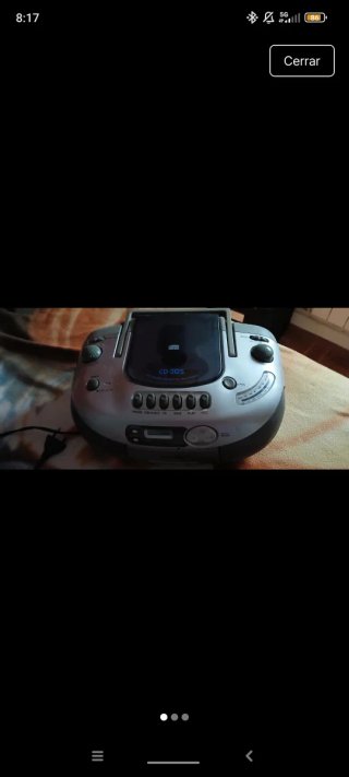 Radio CD Casio Portátil