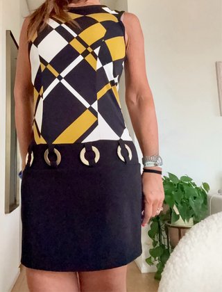 Abito Rinascimento fantasia geometrica taglia XS