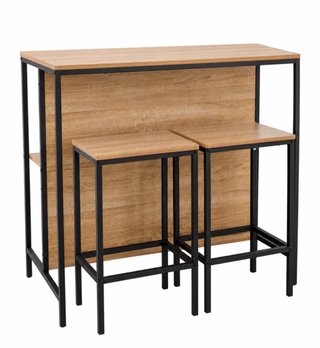 Mesa Bar Multifuncional Madera y Metal