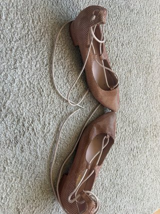 Zapatos planos dorados y rosas mujer
