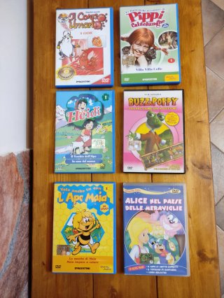 Lotto DVD Bambini: Heidi, Ape Maia, Alice