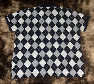 Lacoste Polo Shirt Diamond Pattern Womens Size M