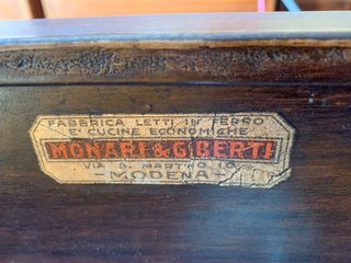 Antico letto dei primi del 1900 in ferro/ottone