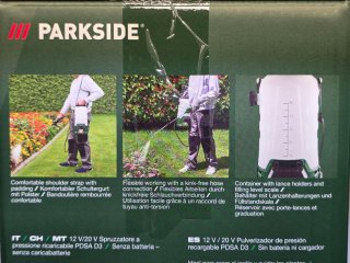 Pulverizador Presión Parkside 12V/20V