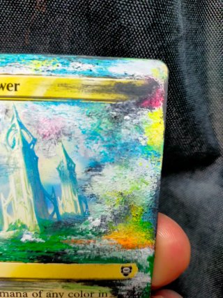 Carta Command Tower pintada TLOTR