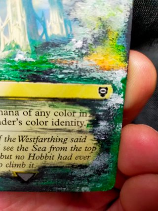 Carta Command Tower pintada TLOTR