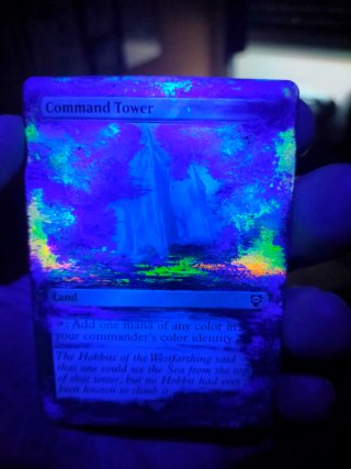 Carta Command Tower pintada TLOTR