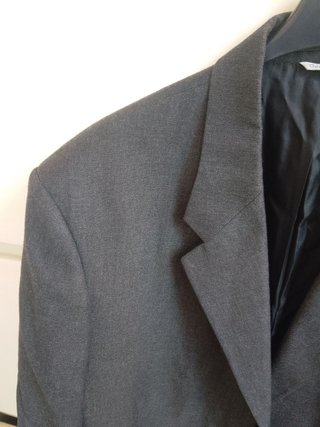 Giacca Blazer Uomo Lana Grigio Scuro 50
