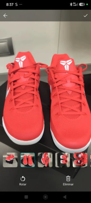 Nike Kobe IX Elite Low Protro Rojas Talla 44